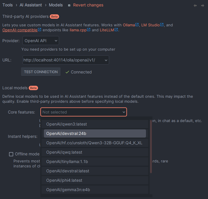 Configure OpenAI